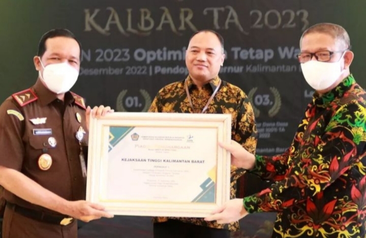 Kejati Kalbar Peringkat 1 Penyerapan Anggaran T.A 2022