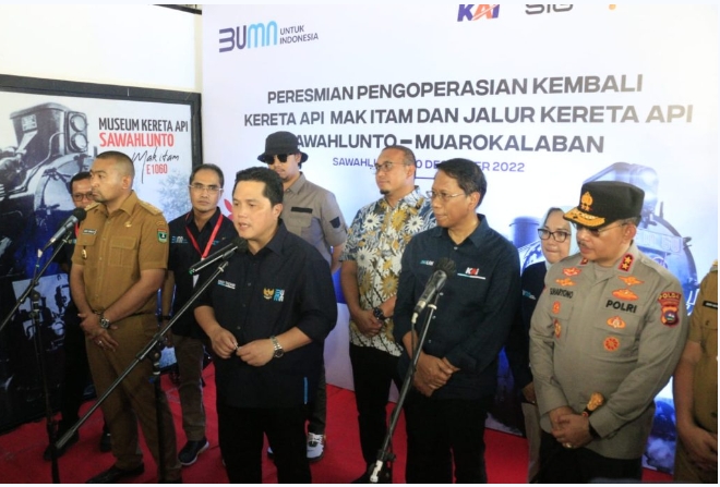 Kapolda Sambut Kunjungan Kerja Menteri BUMN di Sumatera Barat