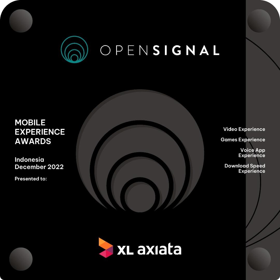 Pengalaman Pelanggan Makin Meningkat.XL Axiata Menangi 4 Kategori Opensignal Award Desember 2022