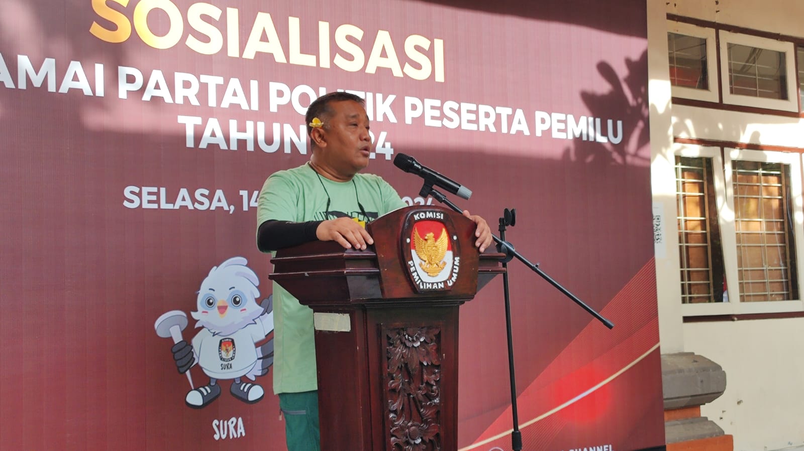 18 Partai Politik(Parpol) ikuti Sosialisasi Politik Pemilu Damai yang di selenggarakan KPU Provinsi Bali