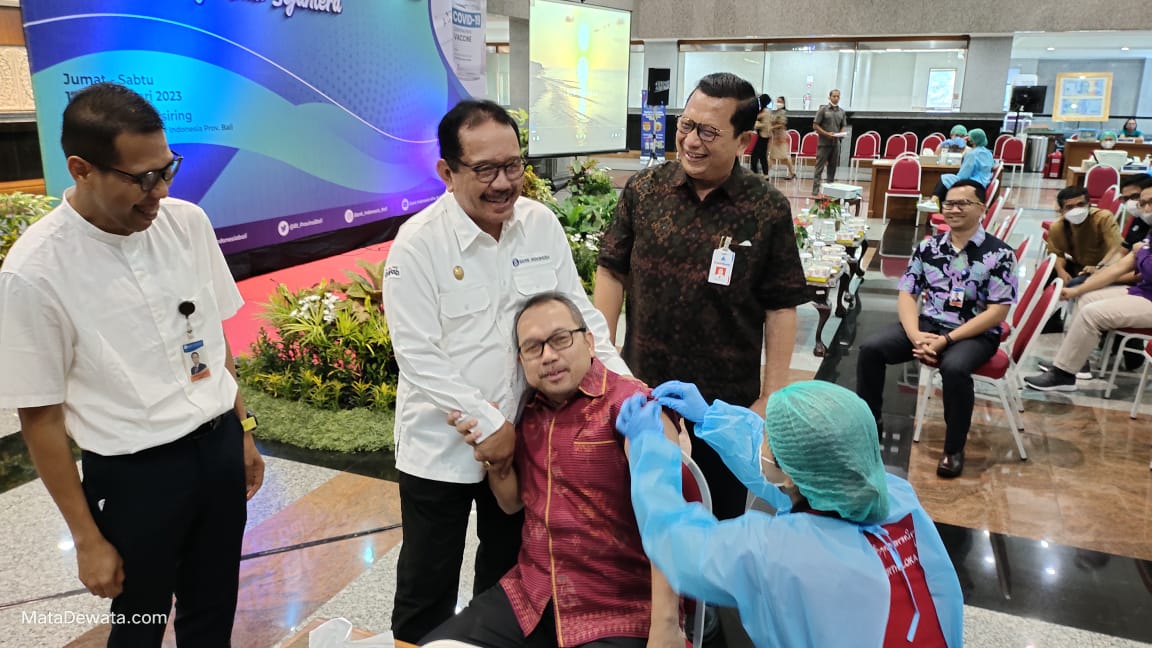 Kantor Perwakilan Bank Indonesia Provinsi Bali Gelar  Vaksinasi Booster ke-2 Covid-19