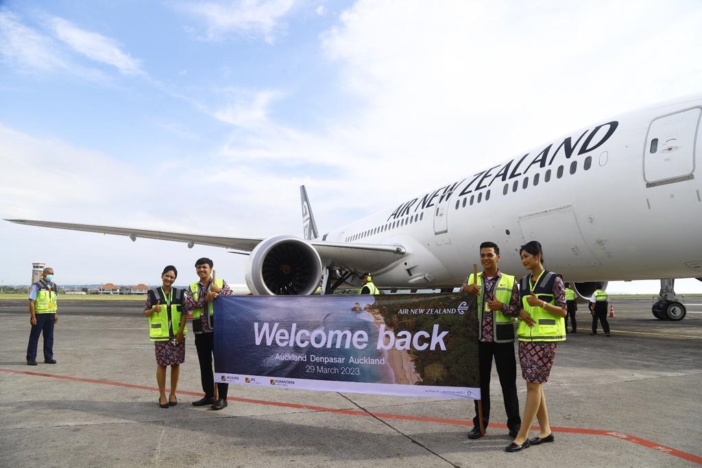 Rute Internasional Bertambah, Air New Zealand Kembali Beroperasi Di Bandara Internasional I Gusti Ngurah Rai