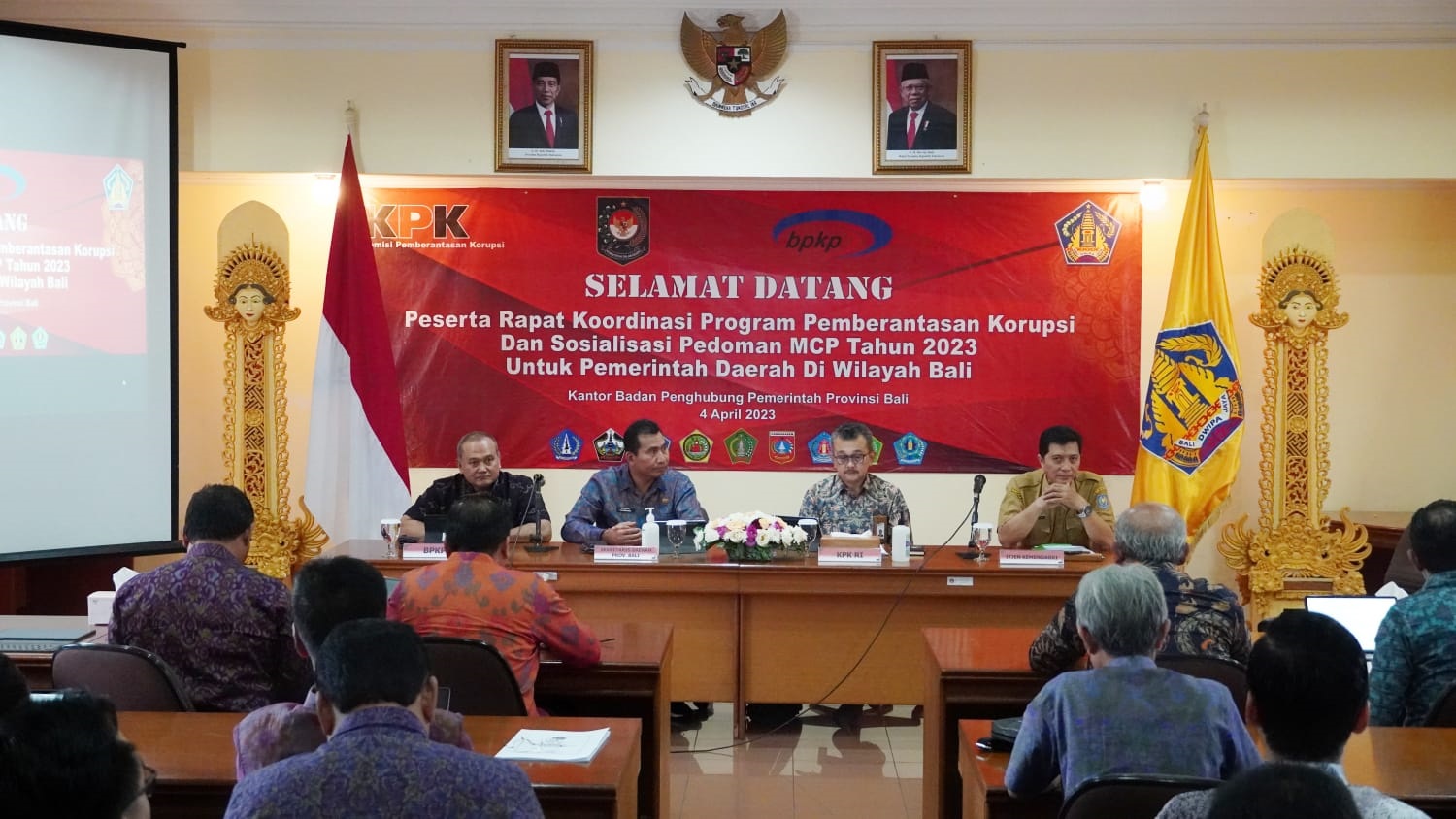 KPK, Kemendagri, BPKP dan Pemprov Bali Gelar Rakor Pemberantasan Korupsi dan Sosialisasi Program MCP untuk Pemda se-Bali