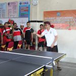 Walikota Jaya Negara Buka Turnament Tenis Meja Perbekel Cup I Desa Padangsambian Klod.
