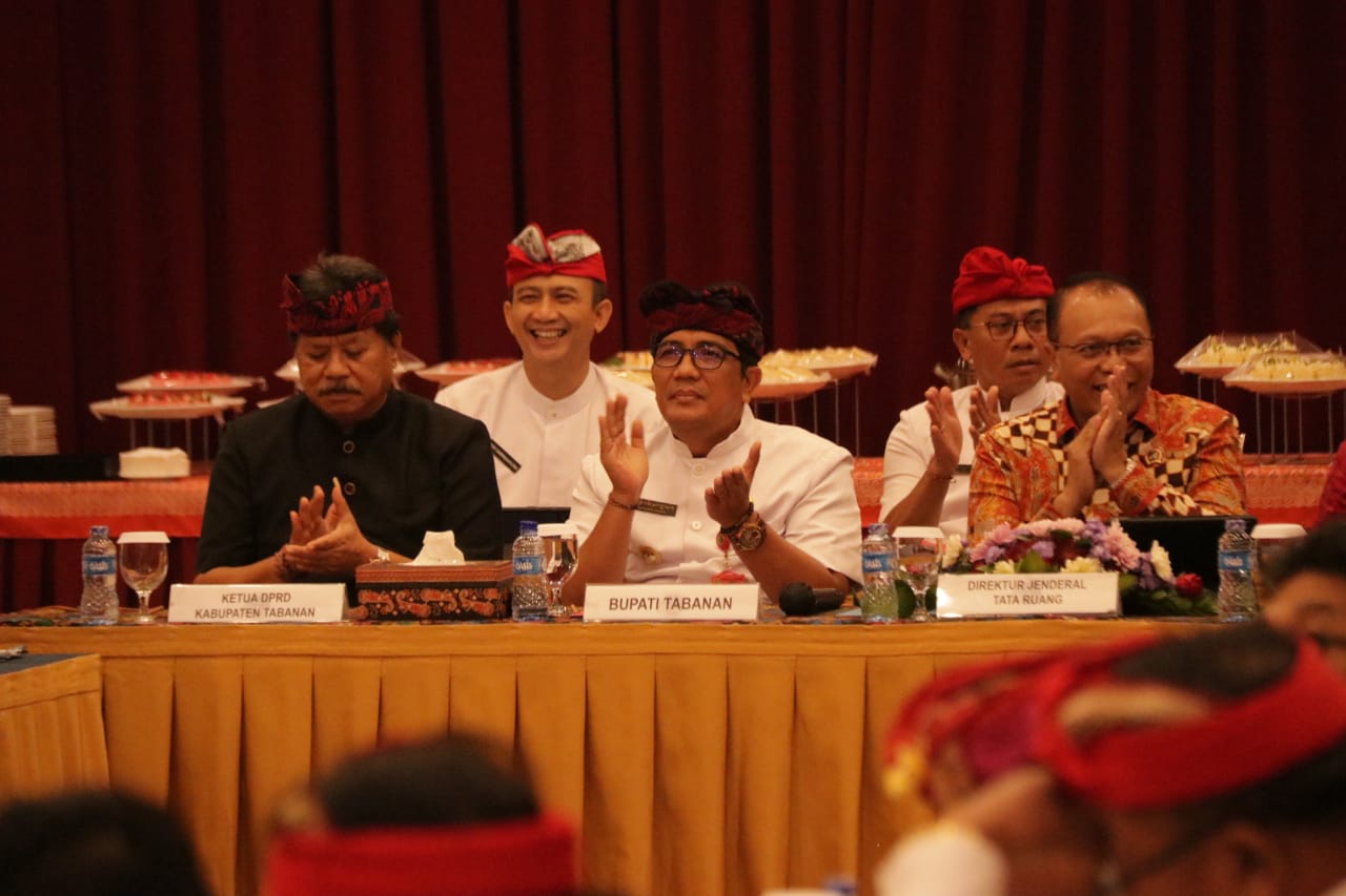 Bahas Ranperda Tata Ruang Wilayah, Bupati Tabanan Hadiri Rakor Lintas Sektor