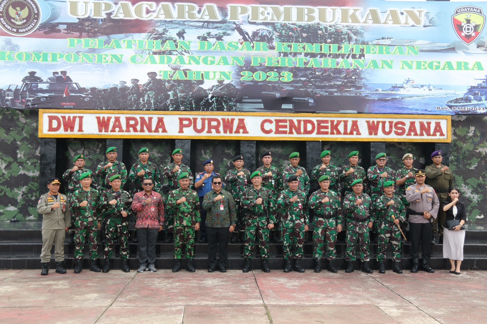 Wujud Bela Negara, Bupati Sanjaya Dukung Pelatihan Laksarmen Komponen Cadangan