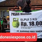 Tindak Lanjut Kelangkaan Gas  : Trisno Nugroho KPwBI  Bali bersama Wawali Arya Wibawa, Tinjau Operasi  Pasar Khusus  Ketersedian LPG 3 Kg di Pasar Adat Padang Sambian