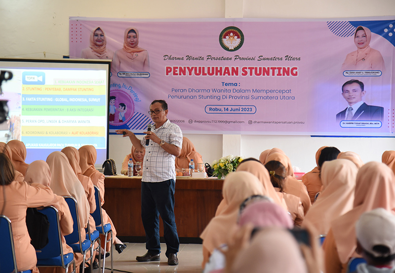 Turunkan Angka Stunting, DWP Sumut Gelar Penyuluhan Bagi Para Kader