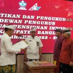Bupati Sedana Arta Melantik Pengurus Persatuan Pensiunan Indonesia (PPI) Kabupaten Bangli Masa Bakti 2023-2028