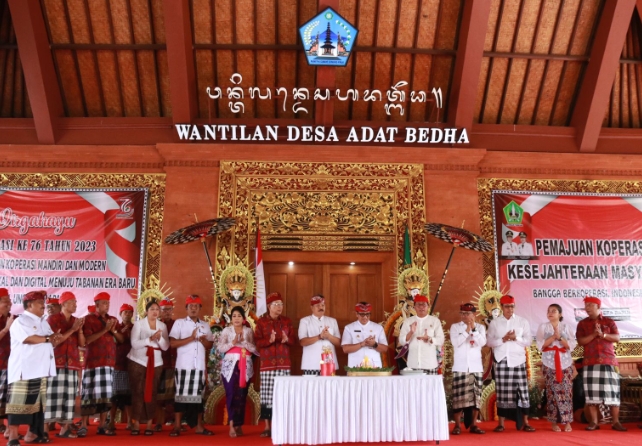 Hut Koperasi Ke – 76, Bupati Sanjaya Berharap  Koperasi Tabanan Semakin Inovatif, Sehat dan Berkualitas Menuju Tabanan Yang AUM