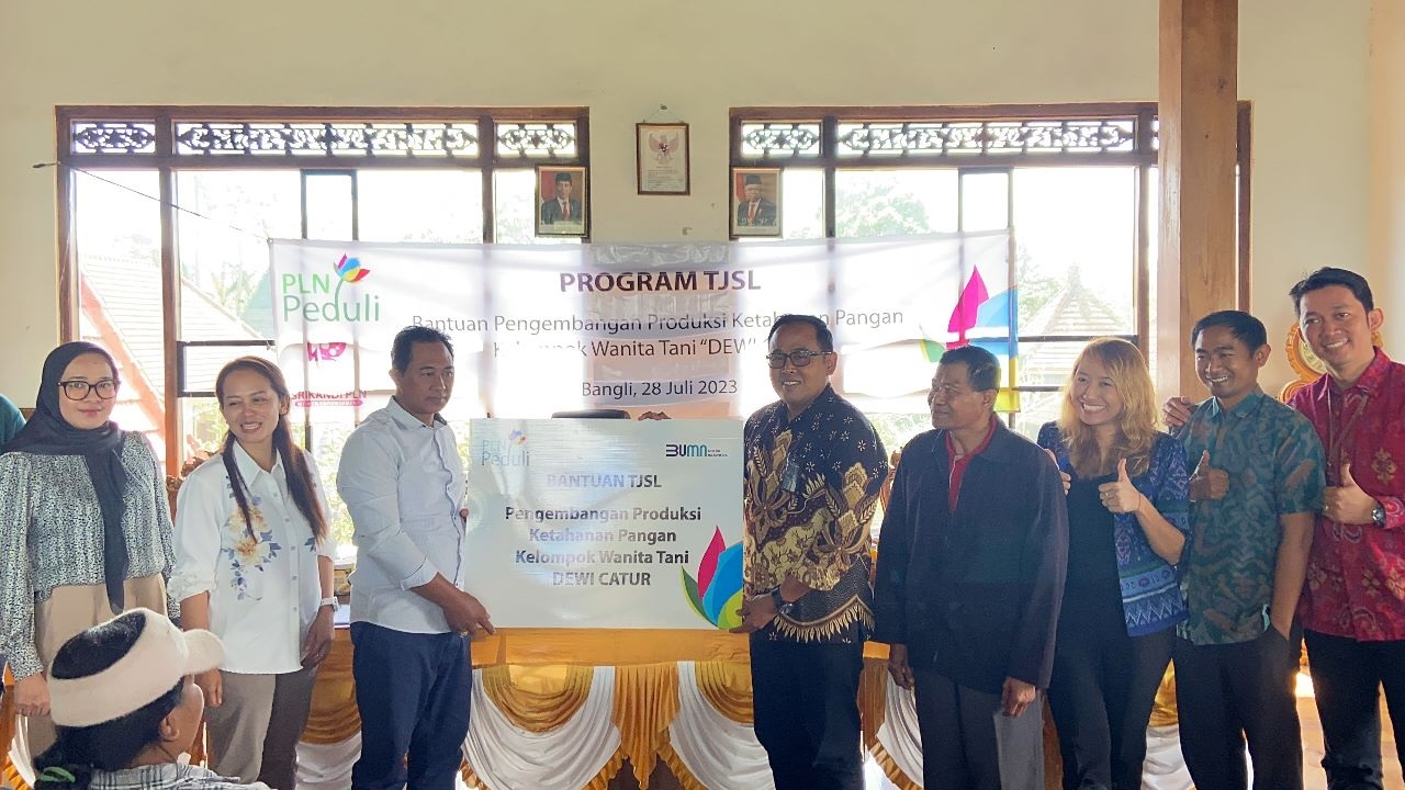 Peduli Ketahanan Pangan, Bantuan PLN Tingkatkan Kapasitas Produksi Kelompok Wanita Tani di Bangli 7 Kali Lipat