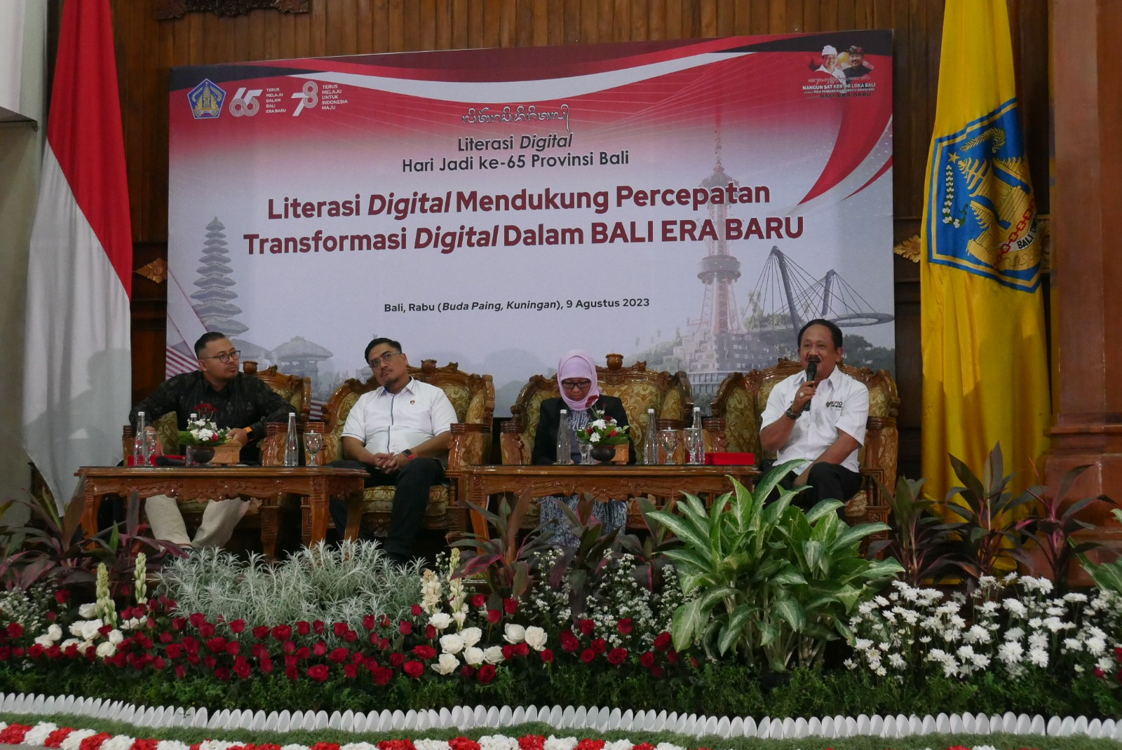 Sambut Hari Jadi Provinsi Bali ke-65, Diskominfos Laksanakan Literasi Digital