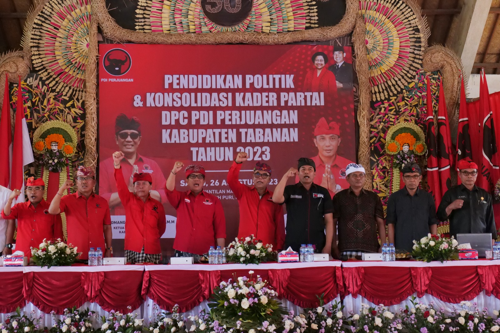 Siap Hadapi Kontestasi Politik 2024, PDIP Tabanan Gelar Acara Pendidikan Politik dan Konsolidasi Kader Partai DPC PDIP Kabupaten Tabanan Tahun 2023