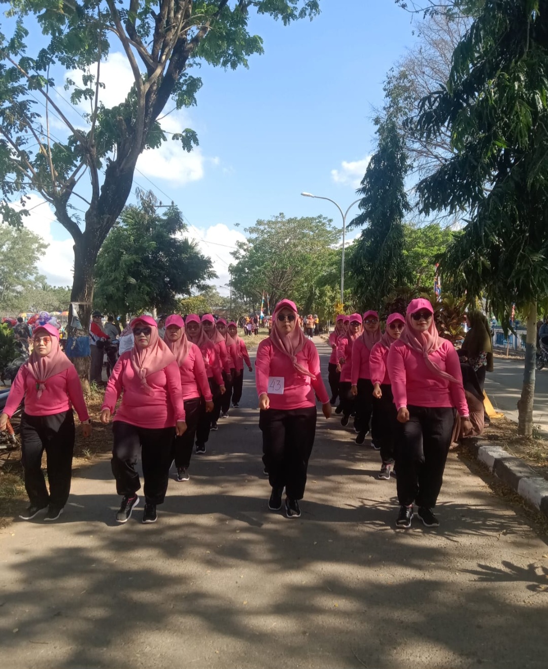 Semarakkan HUT Kemerdekaan RI ke-78 Pemerintah Kecamatan Amonggedo Gelar Gerak Jalan Indah