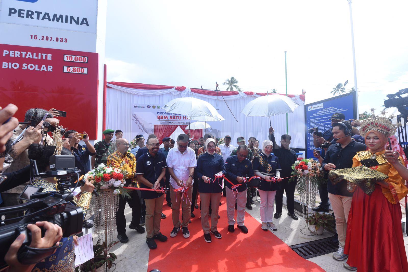 Dorong Peningkatan Ekonomi di Daerah 3T, Pertamina Suplai BBM Satu Harga di Natuna