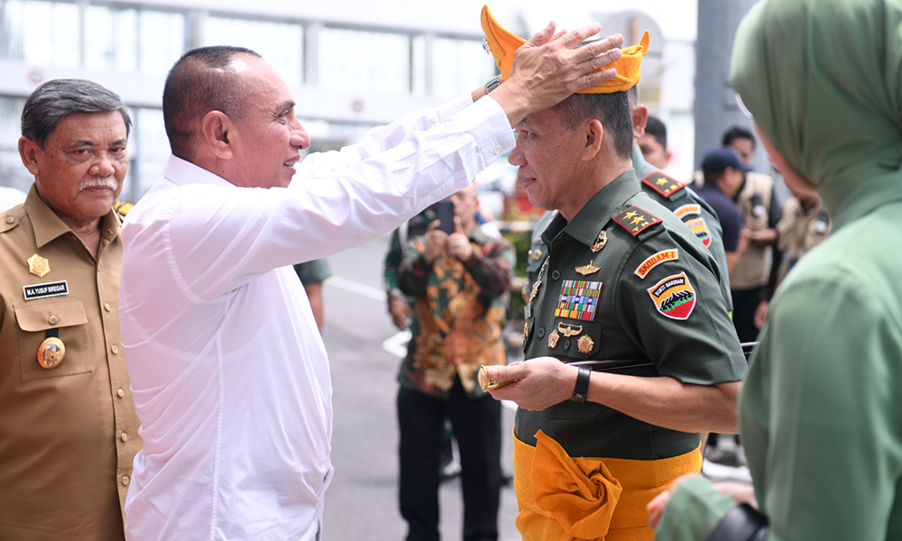 Sambut Pangdam I/BB yang Baru, Gubernur Edy Rahmayadi Berharap Sinergitas Forkopimda Semakin Baik