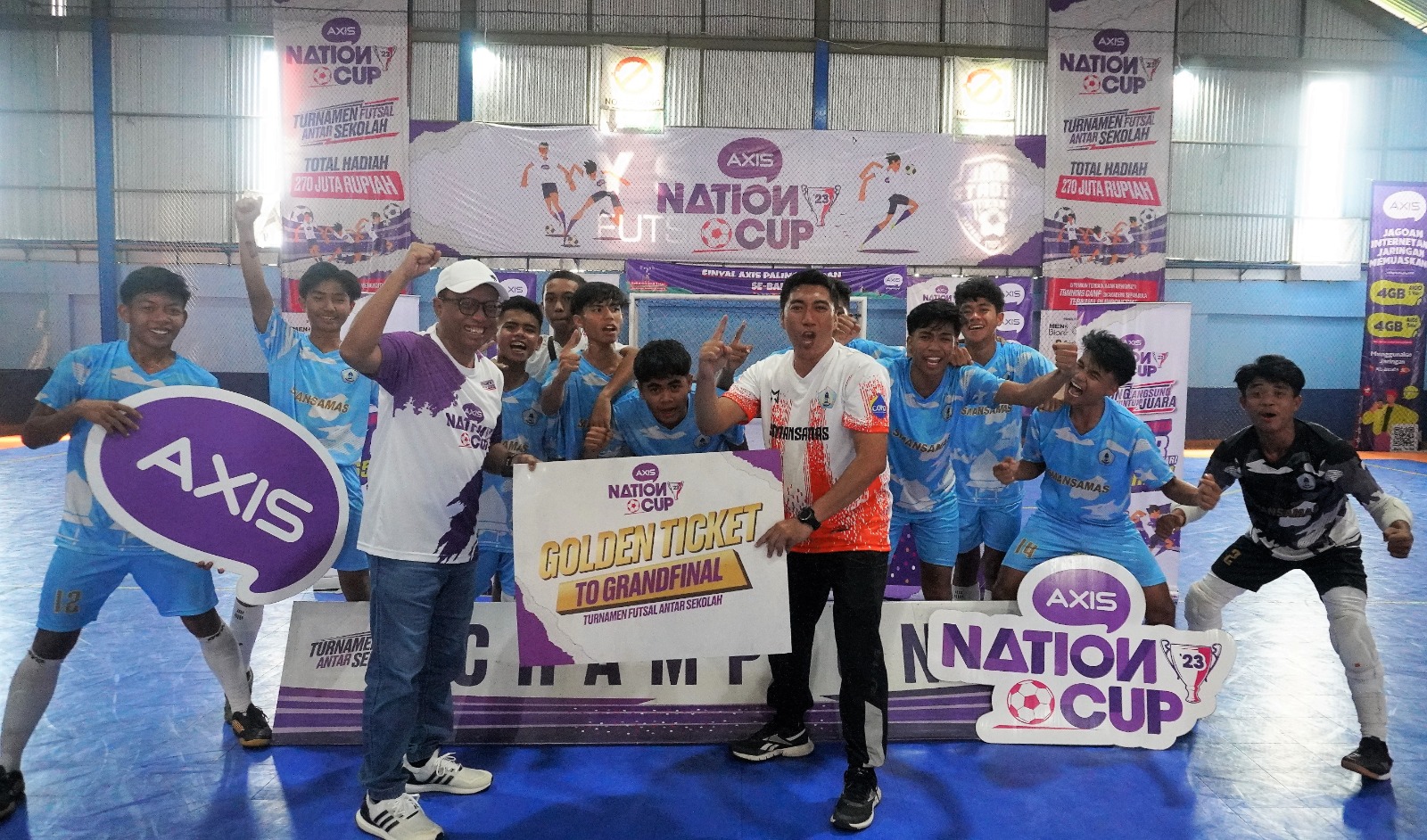 Turnamen Futsal Pelajar AXIS Nation Cup 2023, Sisihkan 160 Sekolah, SMAN 1 Masbagik Raih Tiket Grand Final