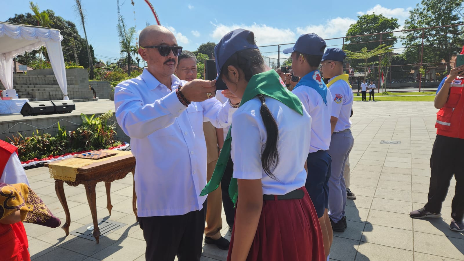 I Wayan Diar Wabup Bangli, Pimpin Upacara Hut PMI ke 78