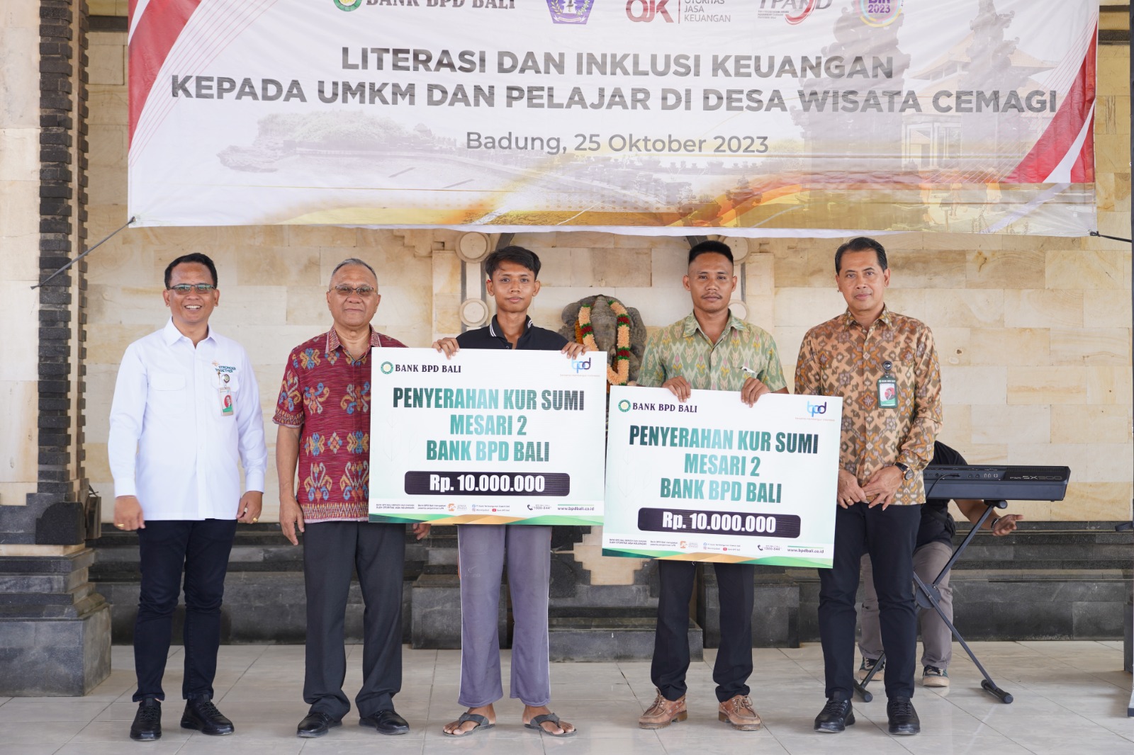 Gandeng Penkab Badung & PT. BPD Bali , OJK Perluas Akses Keuangan UMKM dan Pelajar di Desa Wisata Cemagi Badung