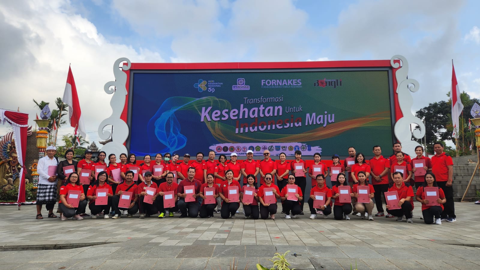 Fornakes Kabupaten Bangli Rayakan Hari Kesehatan Nasional di Alun Alun Bangli