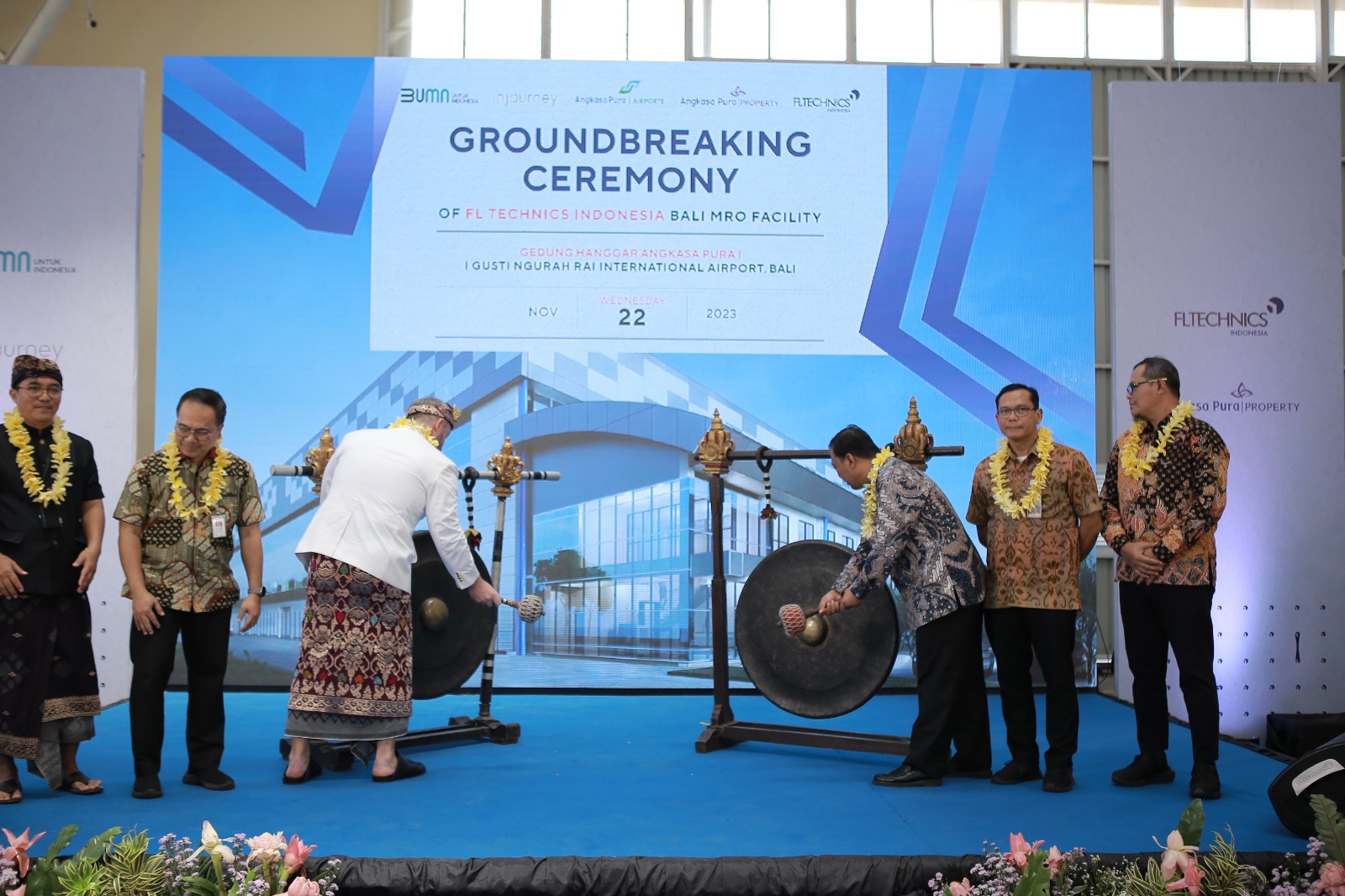 AP1 dan KSO APP-FL Technics Indonesia Resmikan Pembangunan MRO Pertama di Bali