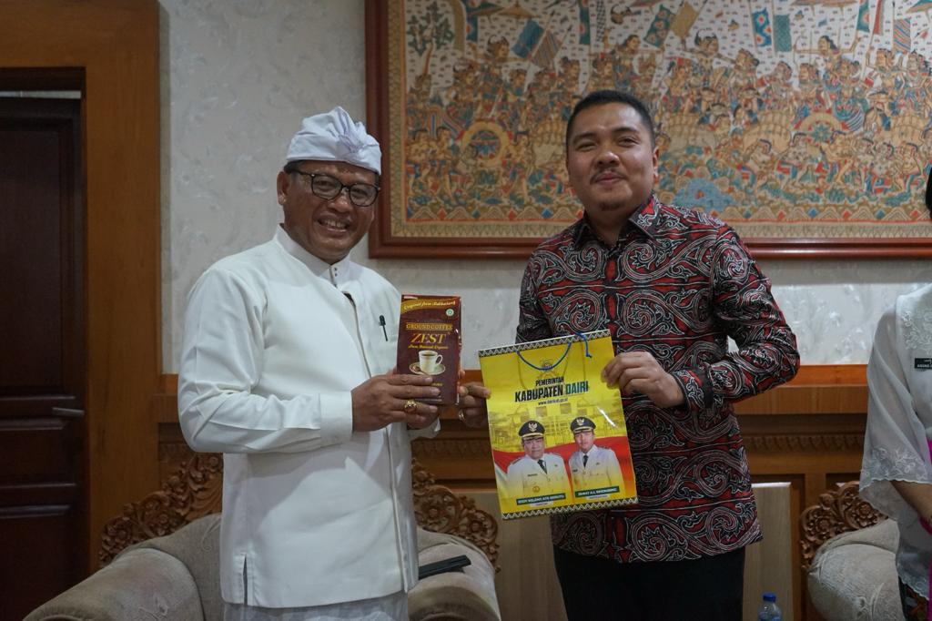 Sekda Alit Wiradana Terima Kunjungan Wabup Dairi Jimmy Andrea Sihombing