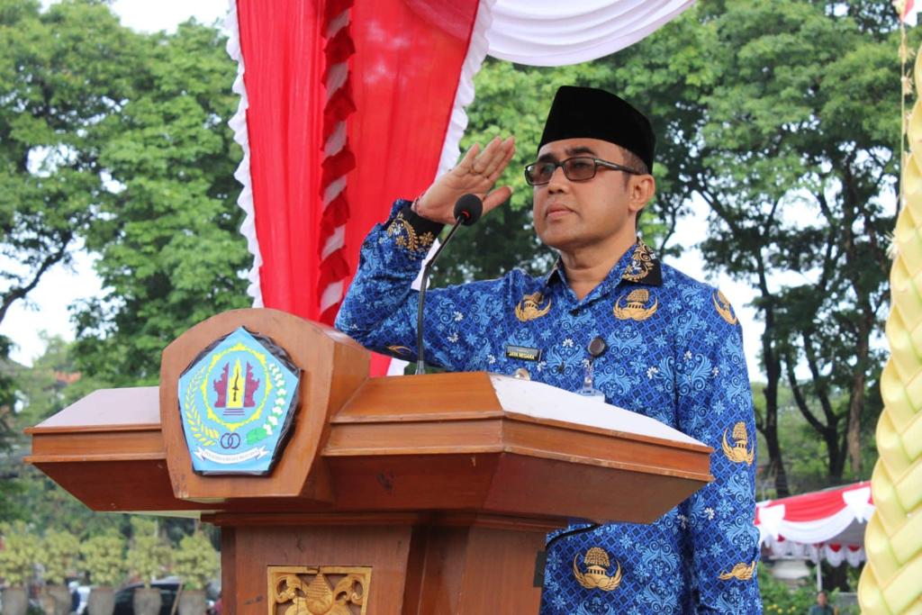 Angkat Tema “Korprikan Indonesia” Wali Kota Jaya Negara Pimpin Apel Hut Ke-52 Korpri