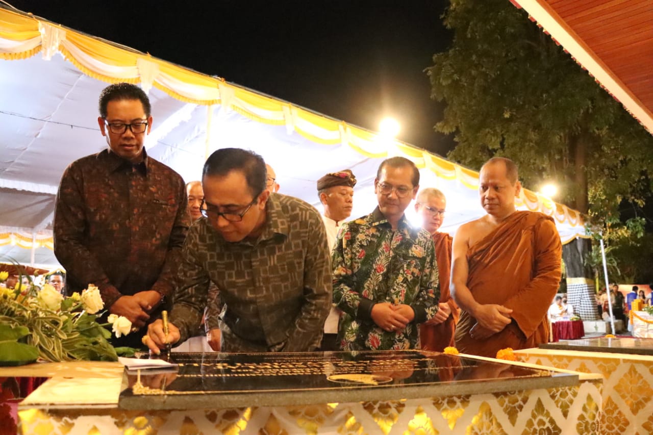 Walikota Jaya Negara Resmikan Pusdiklat Buddha Sakyamuni Bali