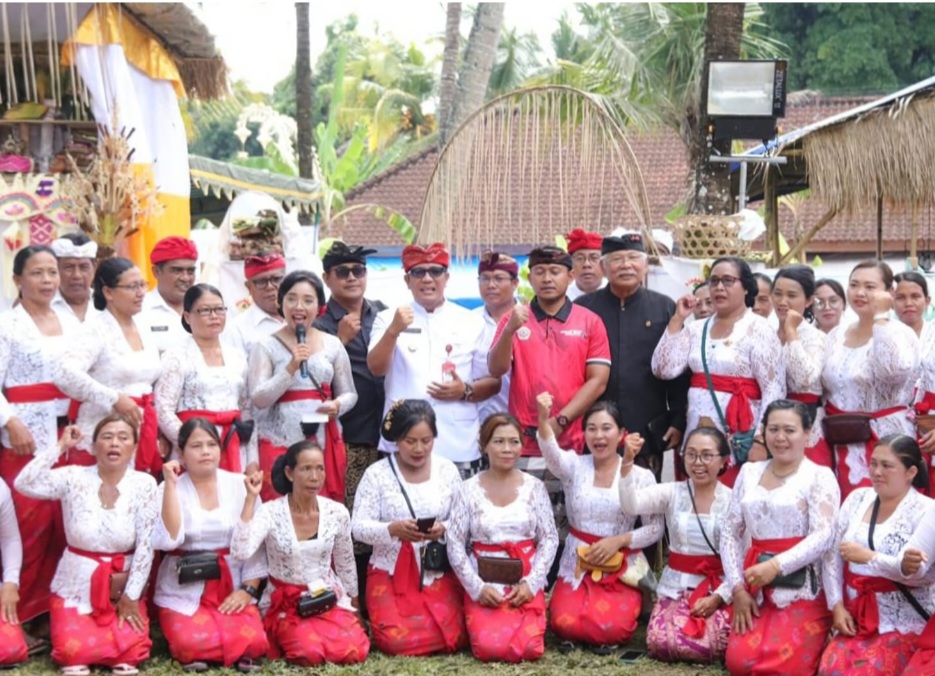 Bupati Sanjaya Apresiasi Sradha Bhakti Krama Jebaud Belayu Dalam Laksanakan Yadnya