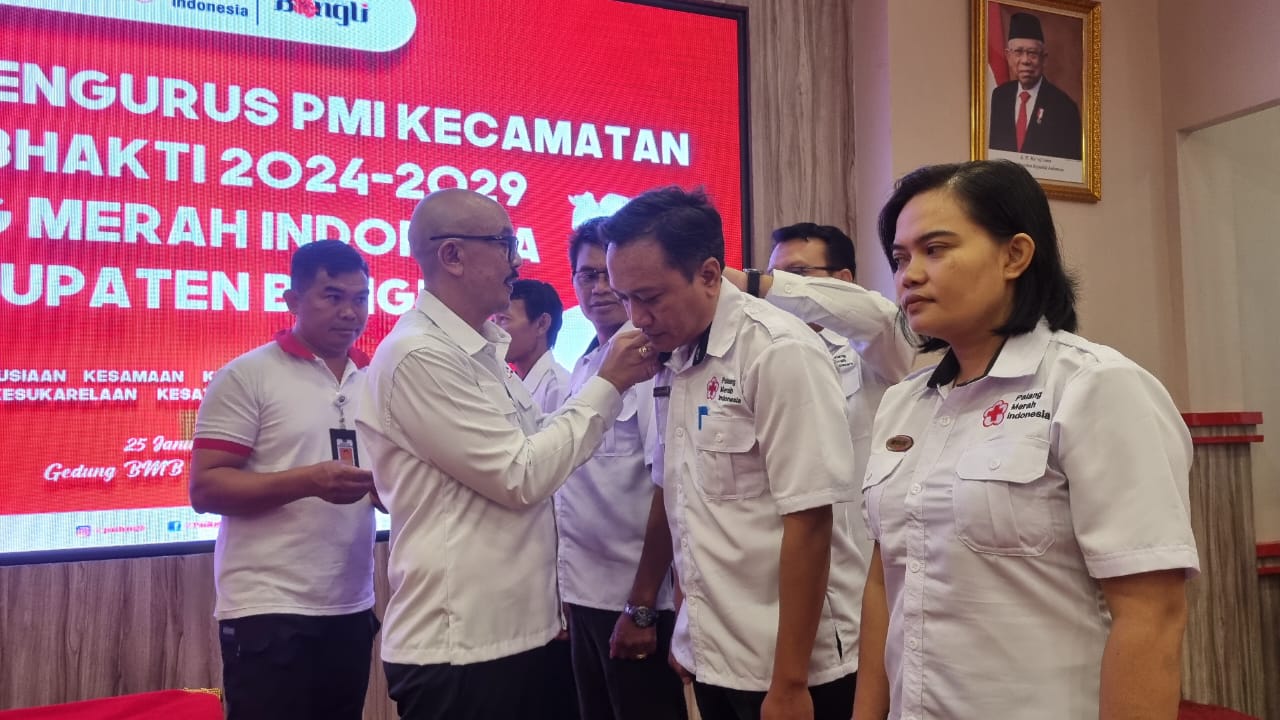 I Wayan Diar Wabub Bangli, Melantik Pengurus & Musyawarah Kerja PMI Kab.Bangli Tahun 2024
