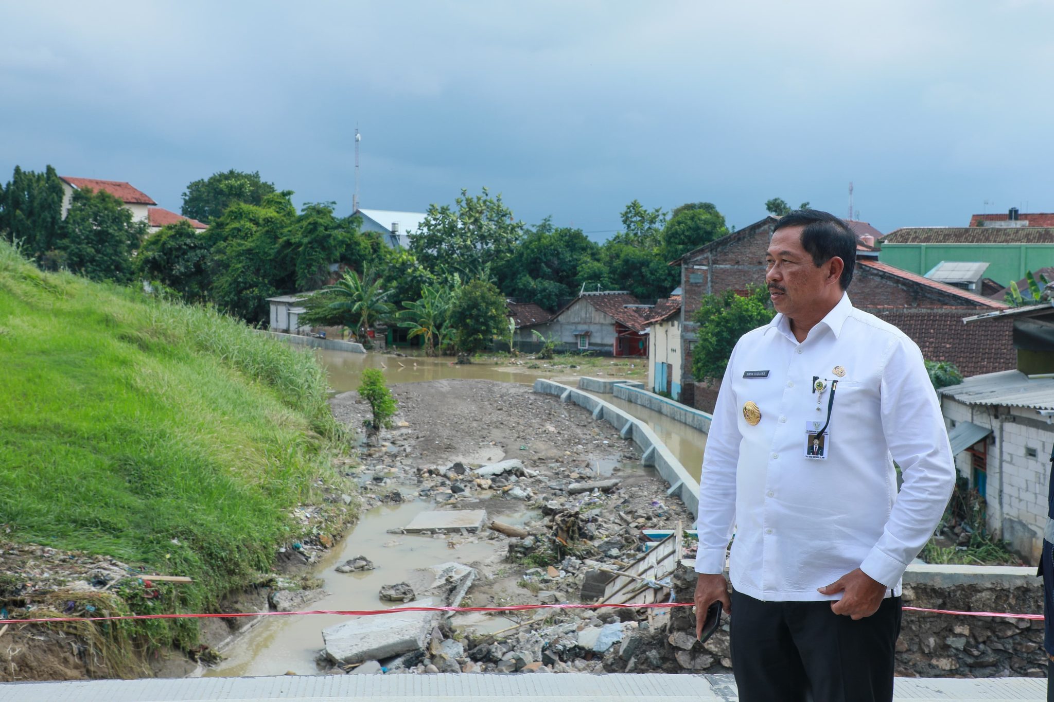 Tanggul Jebol Sungai Tuntang Ditangani Sementara
