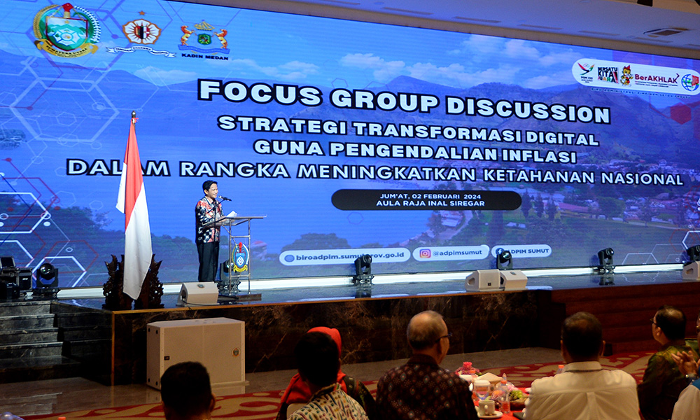 Daya Saing Digital Sumut Naik Peringkat, Pj Gubernur Sumut Optimis Digitalisasi Signifikan Kendalikan Inflasi