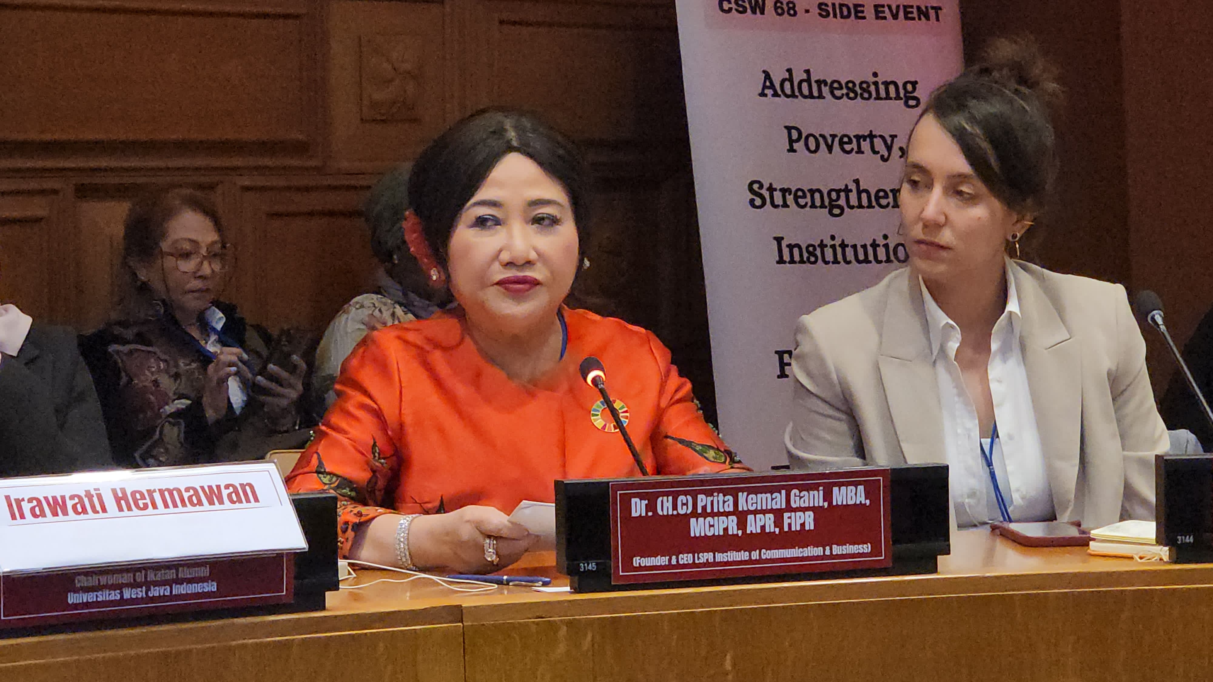 Rayakan Hari Perempuan Sedunia, Prita Kemal Gani Berdayakan Perempuan dan Anak Lawan Kemiskinan melalui Pendidikan di UNCSW68