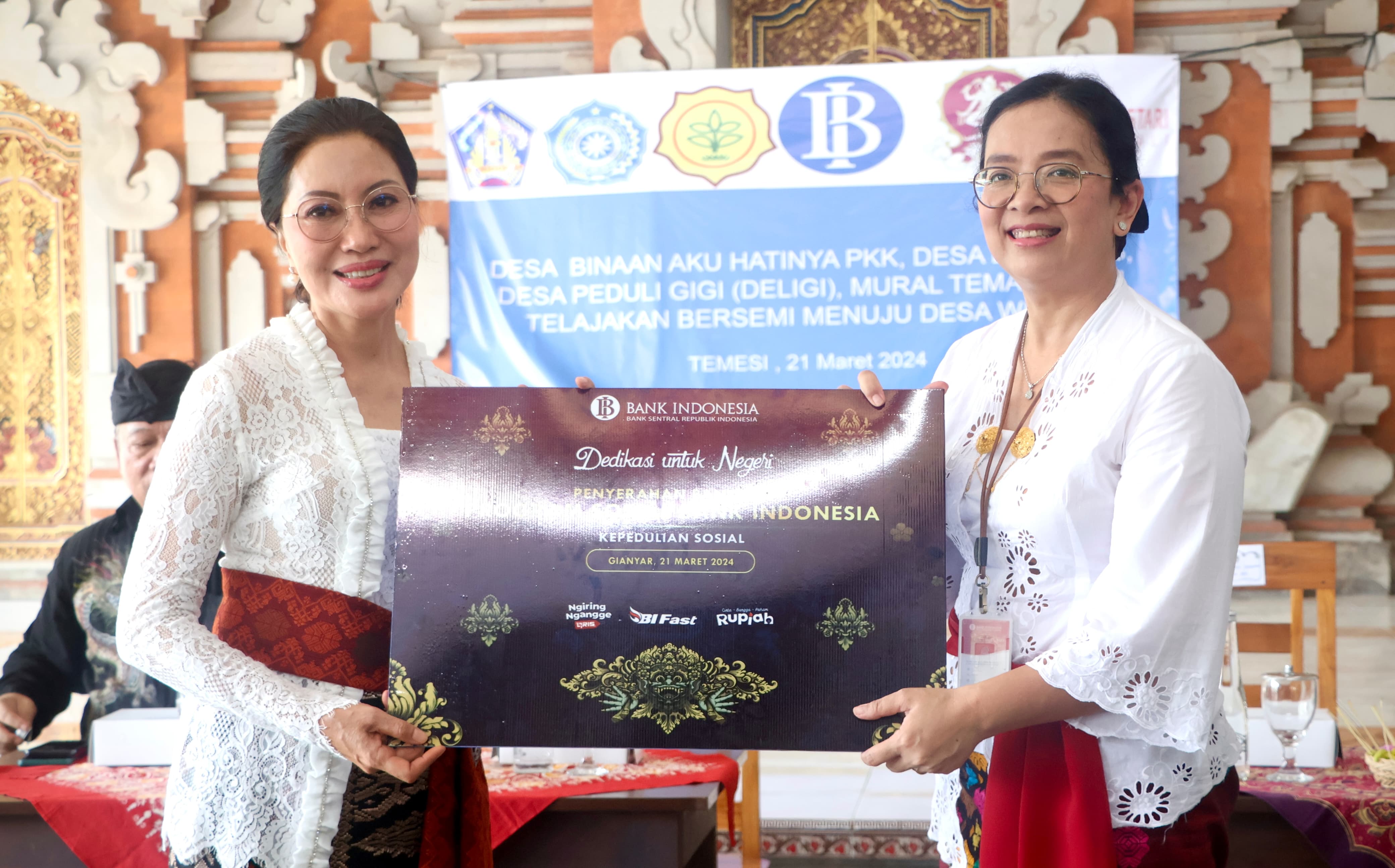 Gusti Agung Diah Utari Deputy KpwBI Bali :  Dukung Sukseskan Pelaksanaan Desa Binaan Telajakan Bersemi