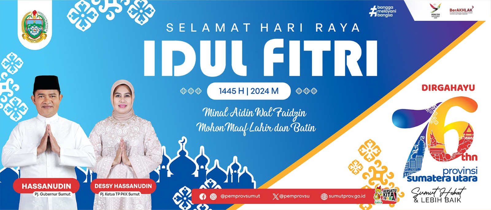 Pj Gubernur Sumut Lepas 66 Bus Mudik Gratis yang Mengangkut 2.500 Pemudik