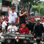 Angelus Buana, Bupati Giri Disambut Ribuan Warga Tabanan