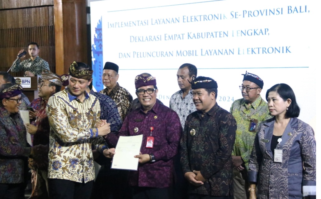 Bupati Tabanan  Sanjaya Berterimakasih  Mendapat Apresiasi  Dari Menteri ATR-BPN dan Menteri PAN RB