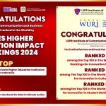 LSPR Institute Sebagai Perguruan Tinggi Swasta Terbaik Versi THE Impact Rankings dan WURI Rankings