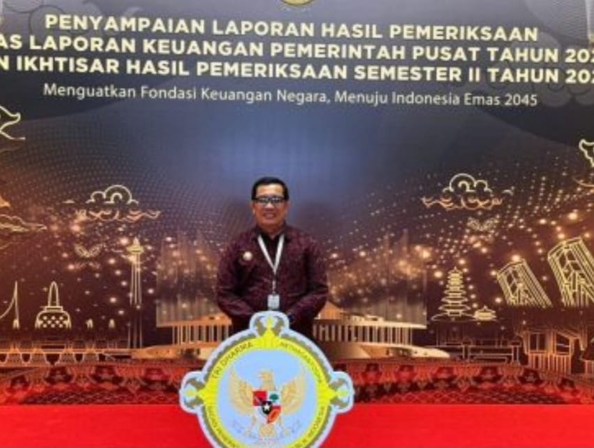 Bupati Sanjaya Hadiri Penyampaian Hasil Pemeriksaan Keuangan Negara & Seminar Nasional BPK RI