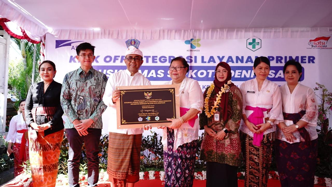 Jaya Negara Resmi Luncurkan Integrasi Layanan Primer (ILP) di Puskemas  Kota Denpasar.