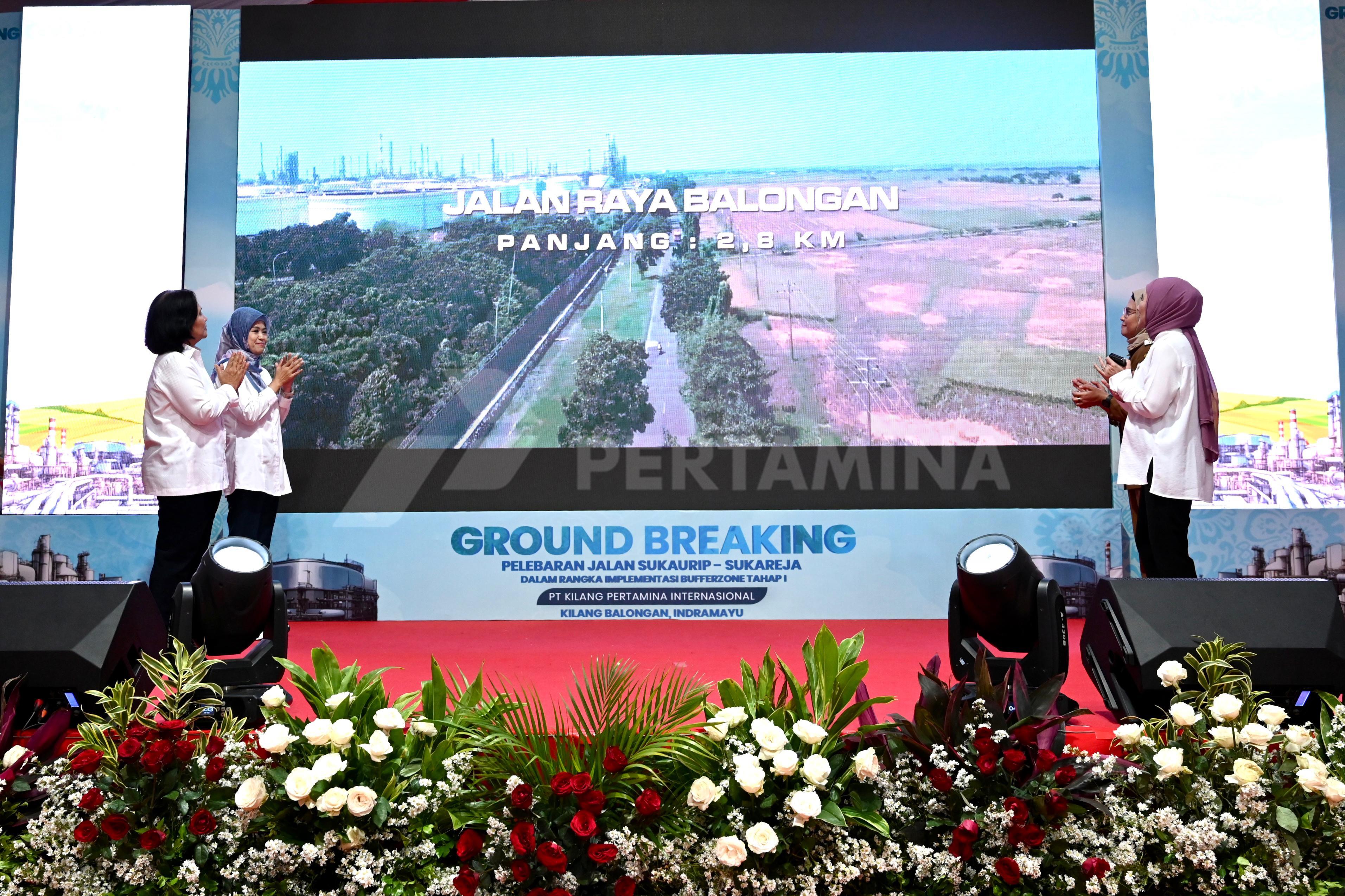 Pertamina Lakukan Groundbreaking Bufferzone Kilang Balongan