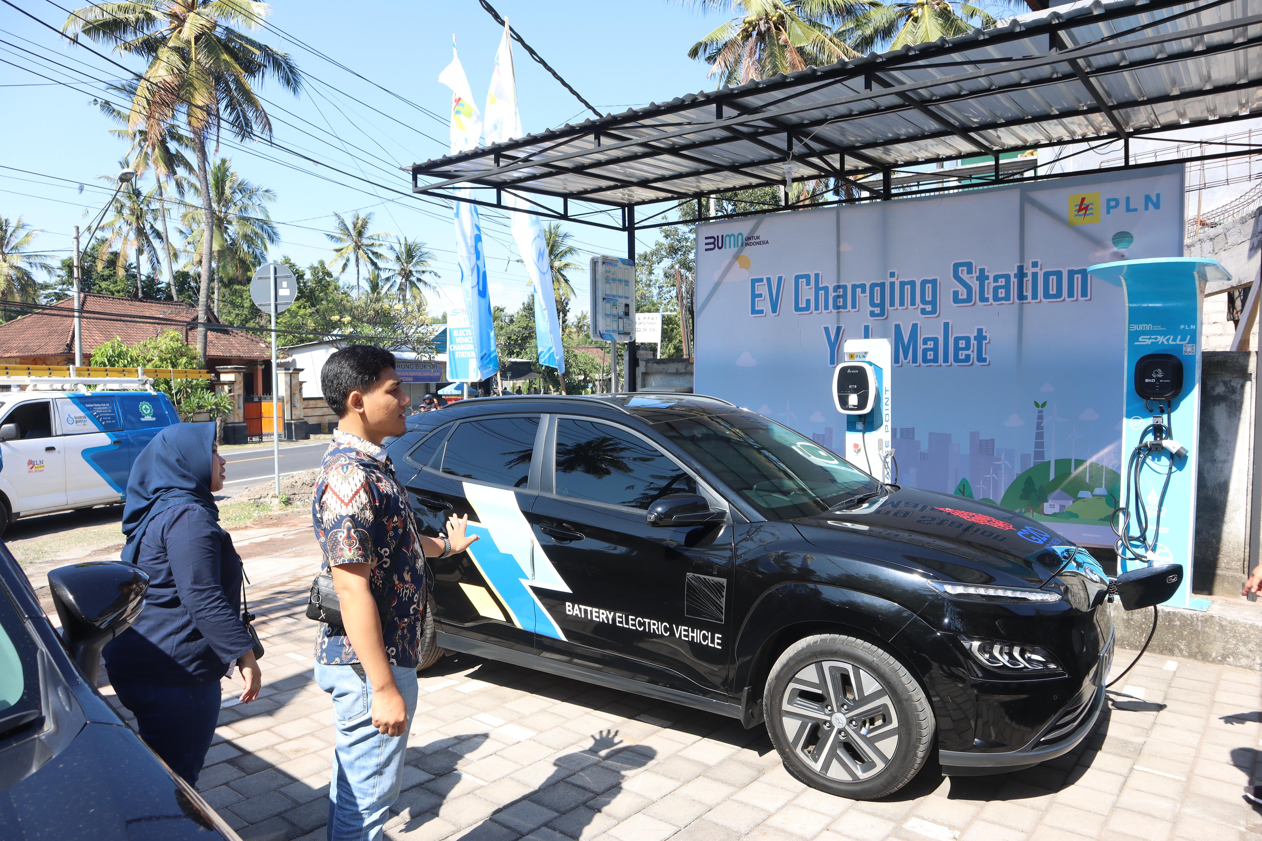 PLN UID Bali Bangun Infrastruktur Pendukung Kendaraan Listrik di Yeh Malet, Karangasem