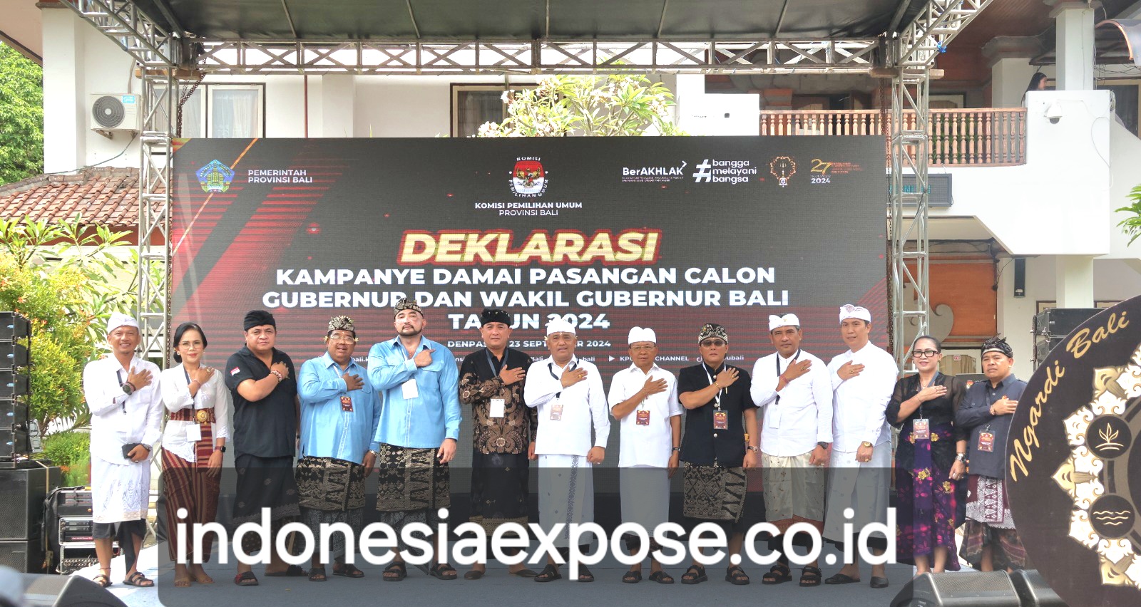 KPU Bali Tetapkan No. Paslon Gubernur Bali Mulia – PAS No 1 – Paslon Koster- Giri No Urut  No.2