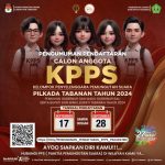 Daftar Segera, KPU Kab.Tabanan Buka Pendaftaran KPPS