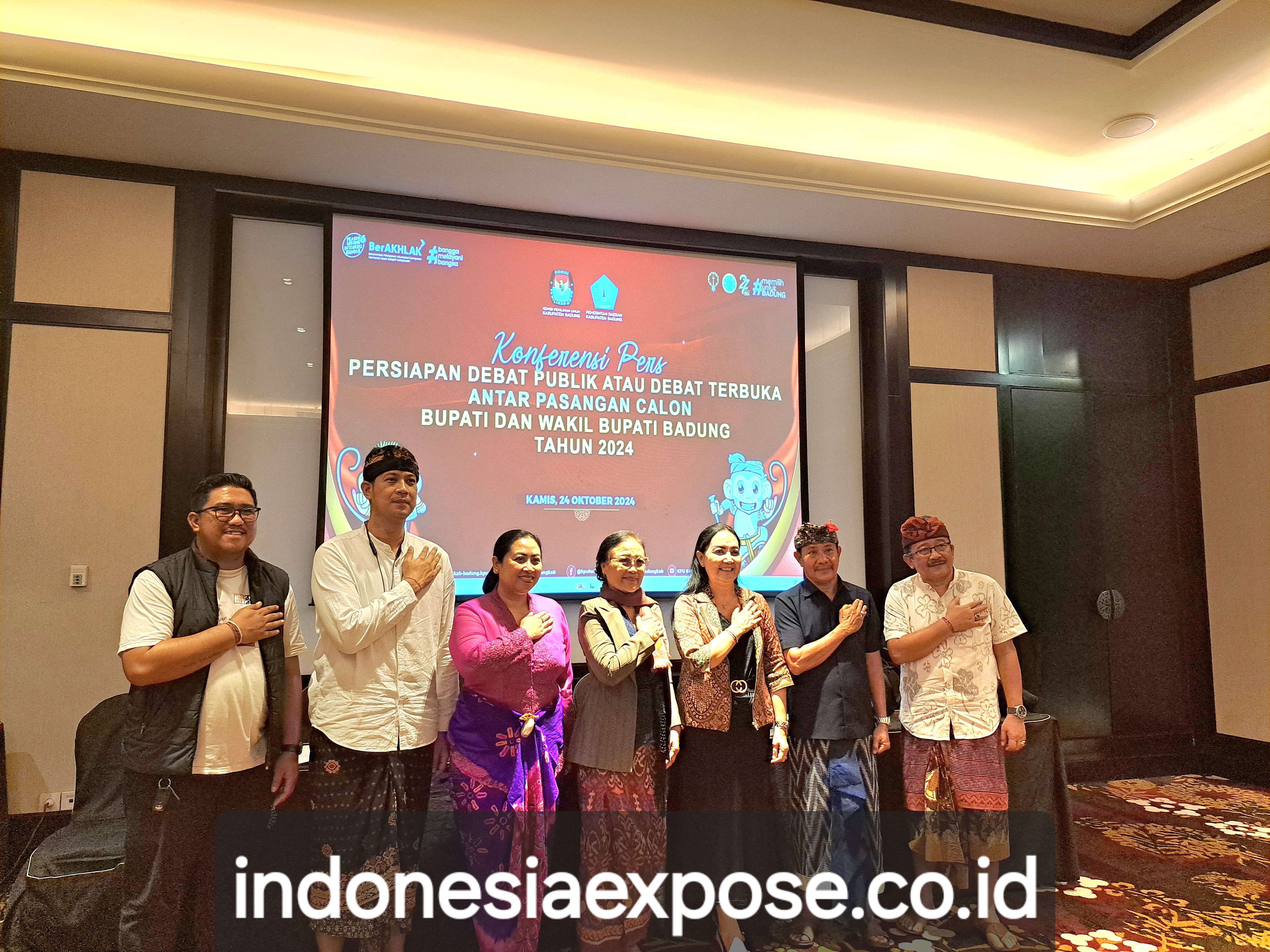 KPU Badung :  Debat Perdana Cabup  dan Wabup Badung 2024  Usung Topik  ‘Menuju Pemerataan dan Keserasian  Pembangunan, Pariwisata, Seni  Adat , Budaya  Serta  Lingkungan.   