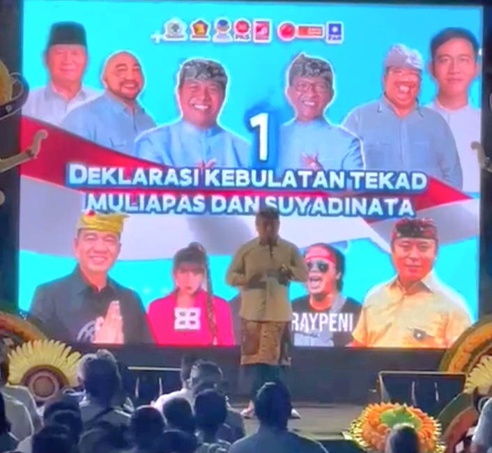 Kebulatan Tekat Coblos No.1,  Mulia-Pas dan Suyadinata, Membara di Jero Kerobokan
