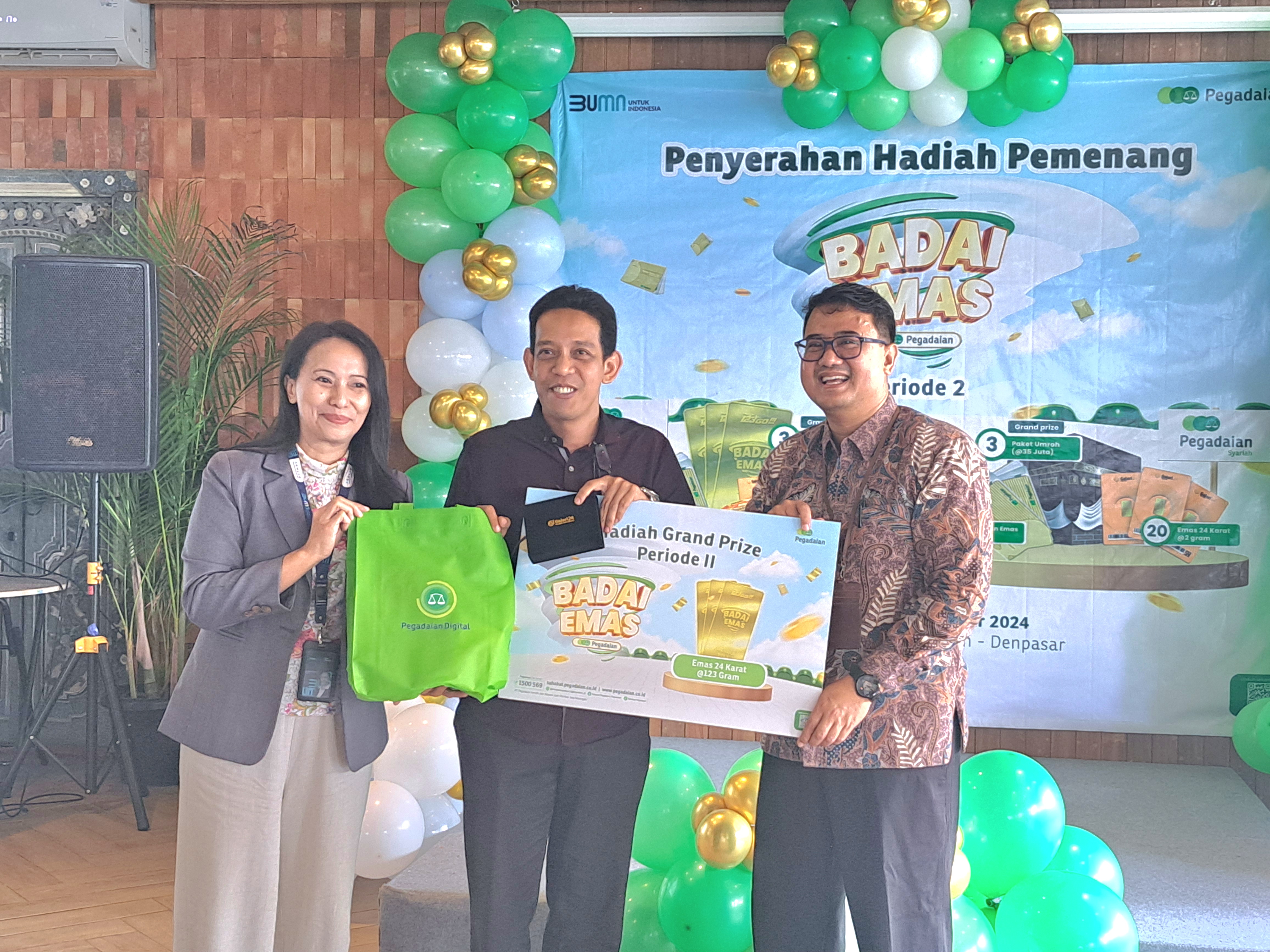Pegadaian Umumkan Pemenang Badai Emas Periode II 2024