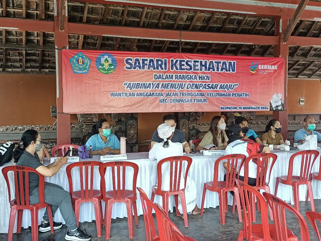 Gelar Safari Kesehatan, Pemkot Denpasar  Sasar Warga Kelurahan Penatih