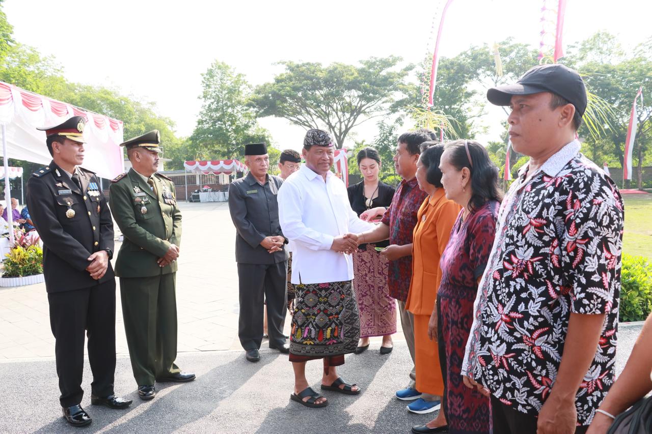 Peringati 78 Tahun Puputan Margarana, Pemkot Denpasar Terima Pataka I Gusti Ngurah Rai, dan Serahkan Santunan Kepada Veteran