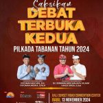 Saksikan Debat Terbuka Kedua Pilkada Tabanan 2024